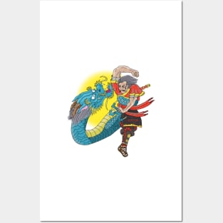 Dragon fighter Posters and Art